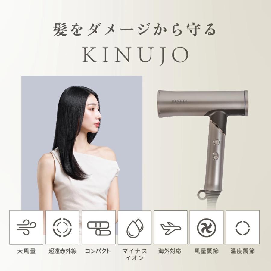KINUJO（絹女） 海外対応 ヘアドライヤー ボヤージュ Hair Dryer