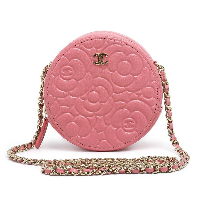 CHANEL（シャネル） カメリア チェーンショルダーバッグ ピンク ミニ