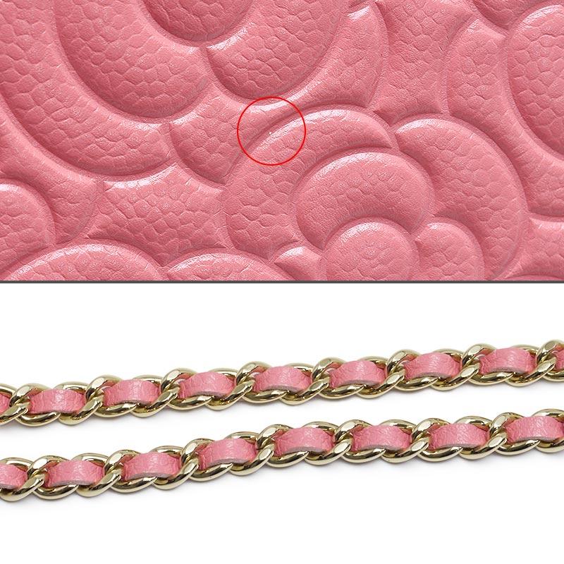 CHANEL（シャネル） カメリア チェーンショルダーバッグ ピンク ミニ