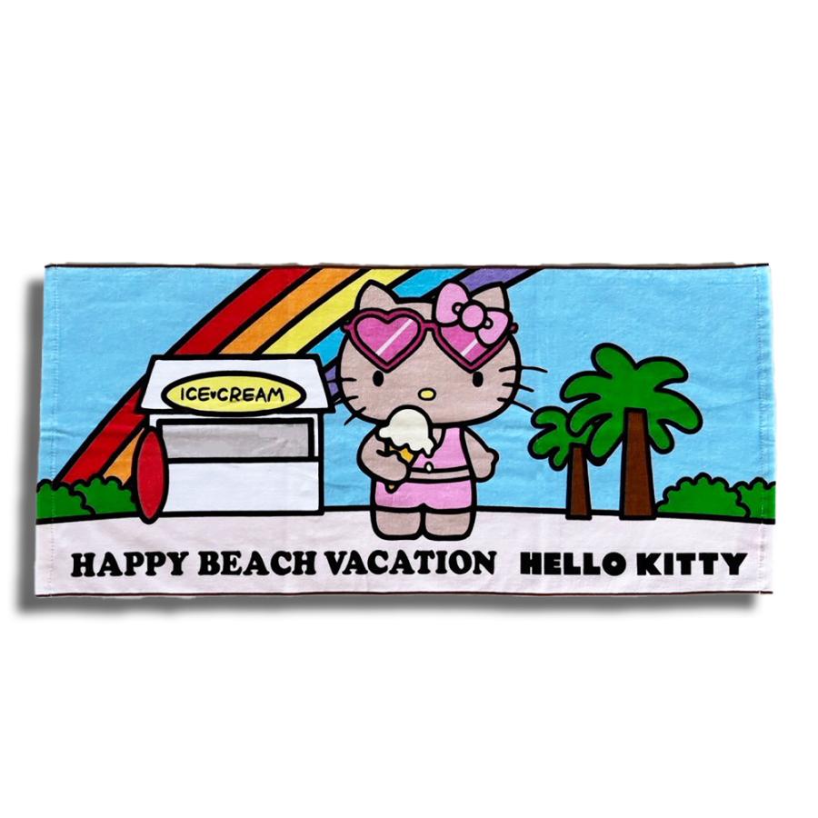 タオル サンリオ 日焼けキティ HELLO KITTY HAPPY BEACH VACATION 雑貨