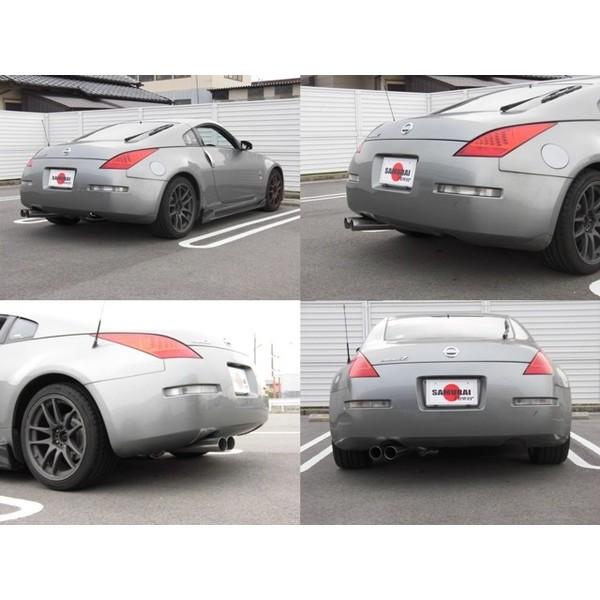 Z33 フェアレディーZ用 直管デュアル出しマフラー SAMURAI POWER