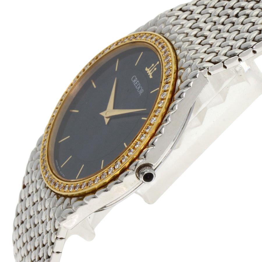SEIKO（セイコー） 8N70-6140 クレドール ダイヤモンドベゼル 腕時計