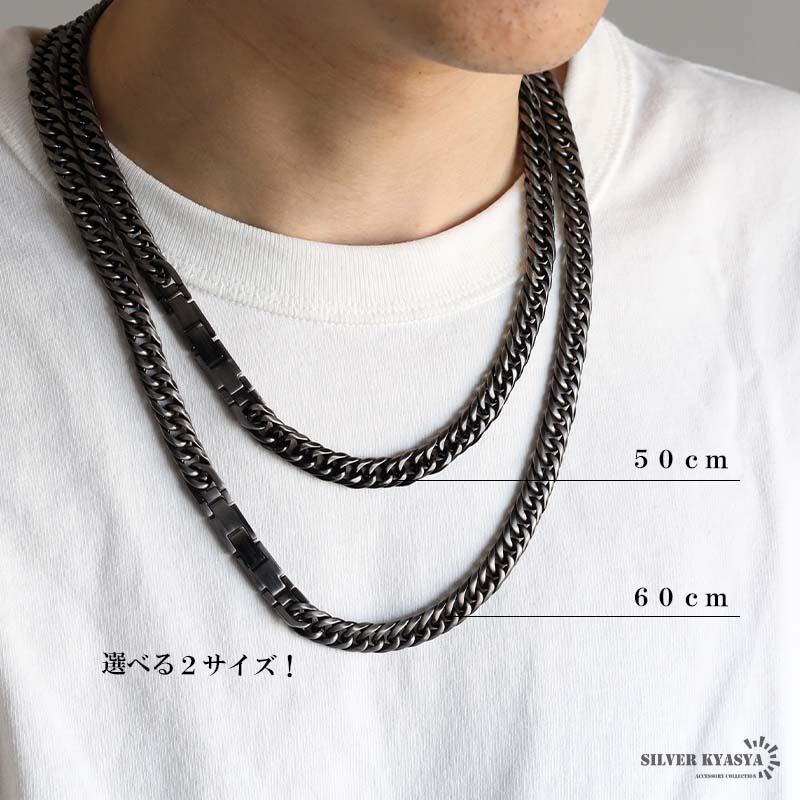 60cm) 純チタン製 軽い ダブル喜平チェーンネックレス 喜平ネックレス