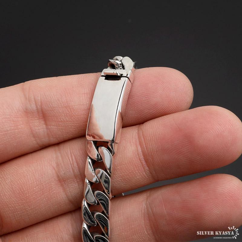 20.5cm) シルバー925 喜平ブレスレット チェーンブレスレット メンズ