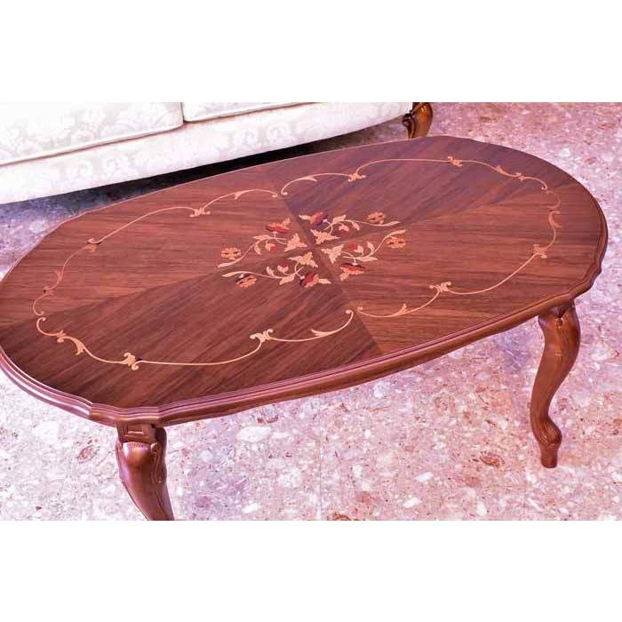 イタリア リビングテーブル 100cm センターテーブル 象嵌 ローテーブル