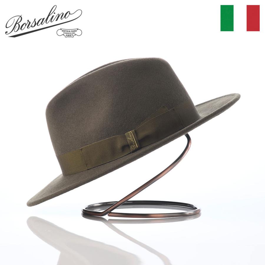Borsalino（ボルサリーノ） 帽子 中折れハット フェルト帽 秋 冬
