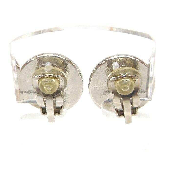 CHANEL（シャネル） イヤリング ココマーク 04V 黒×シルバー 【中古