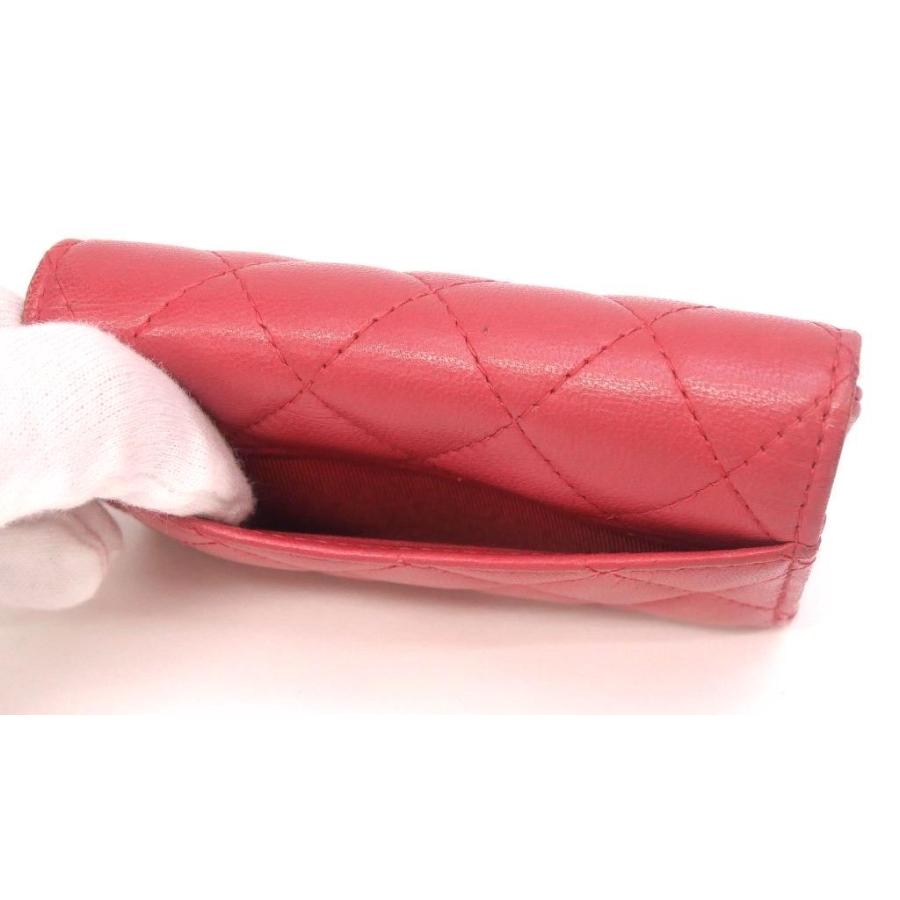 CHANEL（シャネル） CHANEL 4連キーケース マトラッセ ピンク 【中古