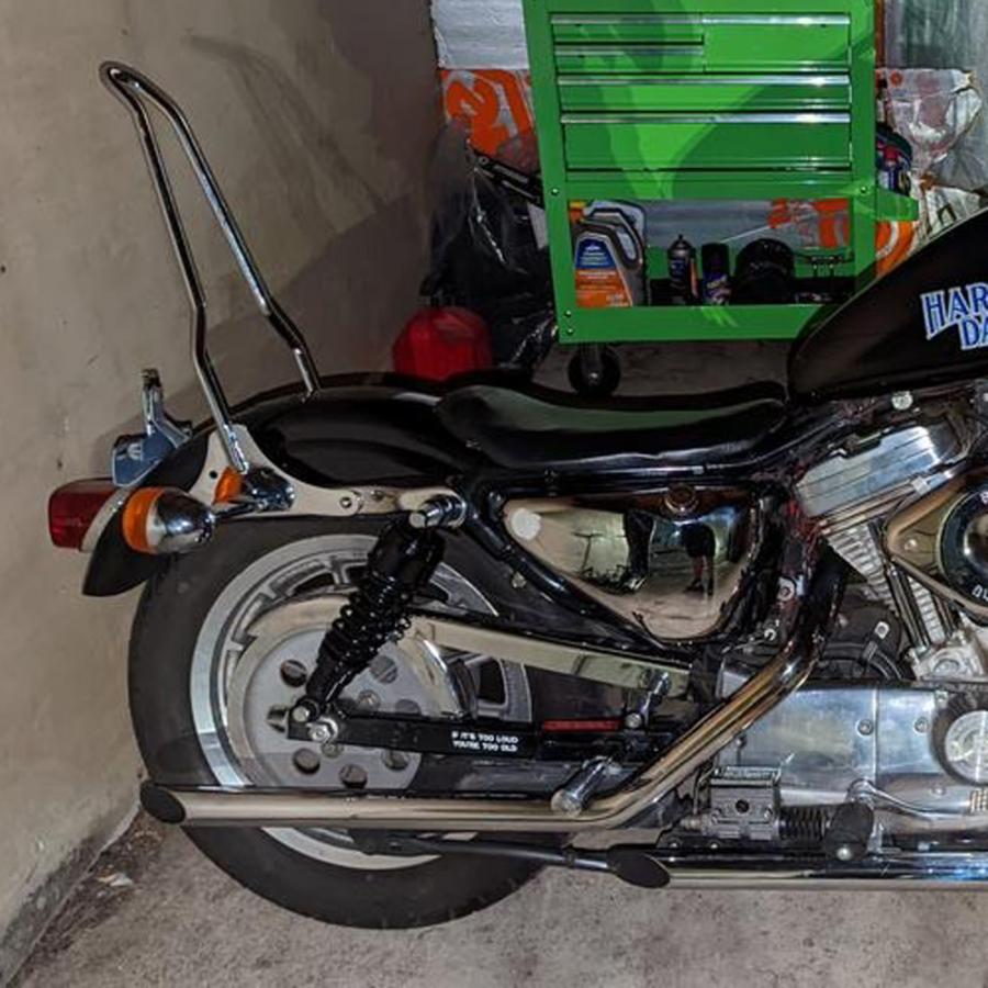 Drag Specialties リアサスペンション 11.5インチ (ブラック) 1979