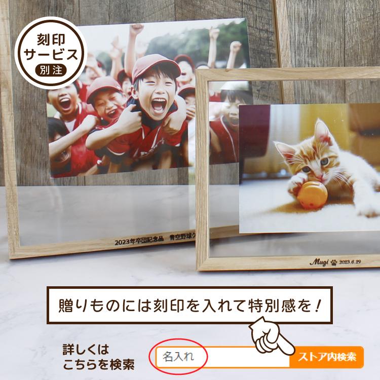 magnet フォトフレーム 写真立て CAN-01 / A5 全3色 木製 ガラス製