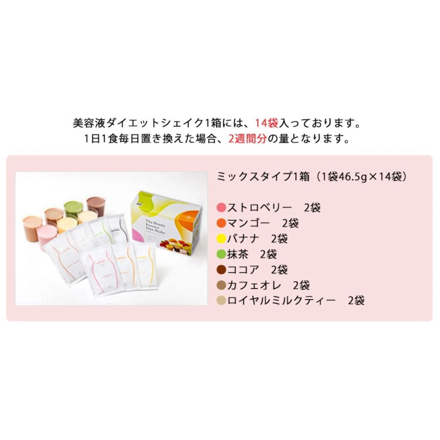 3箱+おまけ1箱】美容液ダイエットシェイク（14袋×4箱 計56袋入） 簡単