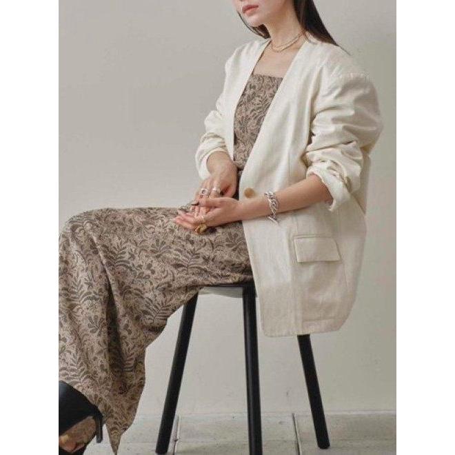 TODAYFUL (セール50%OFF) / トゥデイフル Collarless Twill Jacket