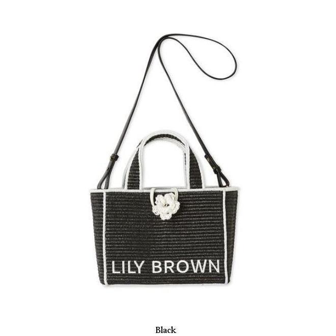 LILY BROWN（リリーブラウン） 【MARY QUANT】ジュートロゴトート 25春