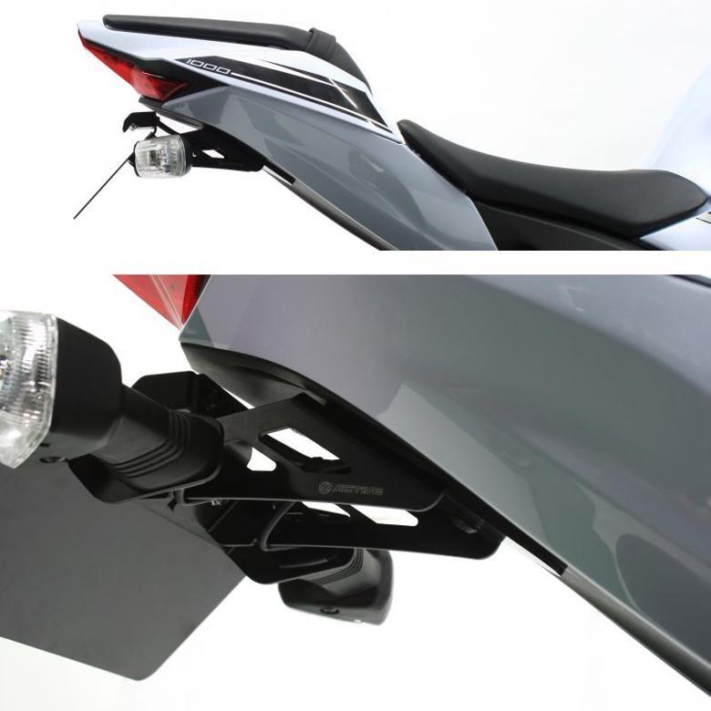 アクティブ フェンダーレスKIT BLK ZX-10R ABS 16-17 LEDナンバー灯付
