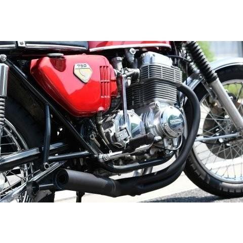 CB750Four（K0-K6） 手曲げ直管マフラー ブラック エムテック中京（M