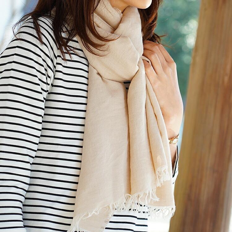 残り1点／ 【在庫処分価格】カシミヤ シルク ストール 薄手 春 夏 春夏