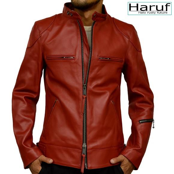 Haruf（ハルフ） 革ジャン ライダースジャケット レザージャケット