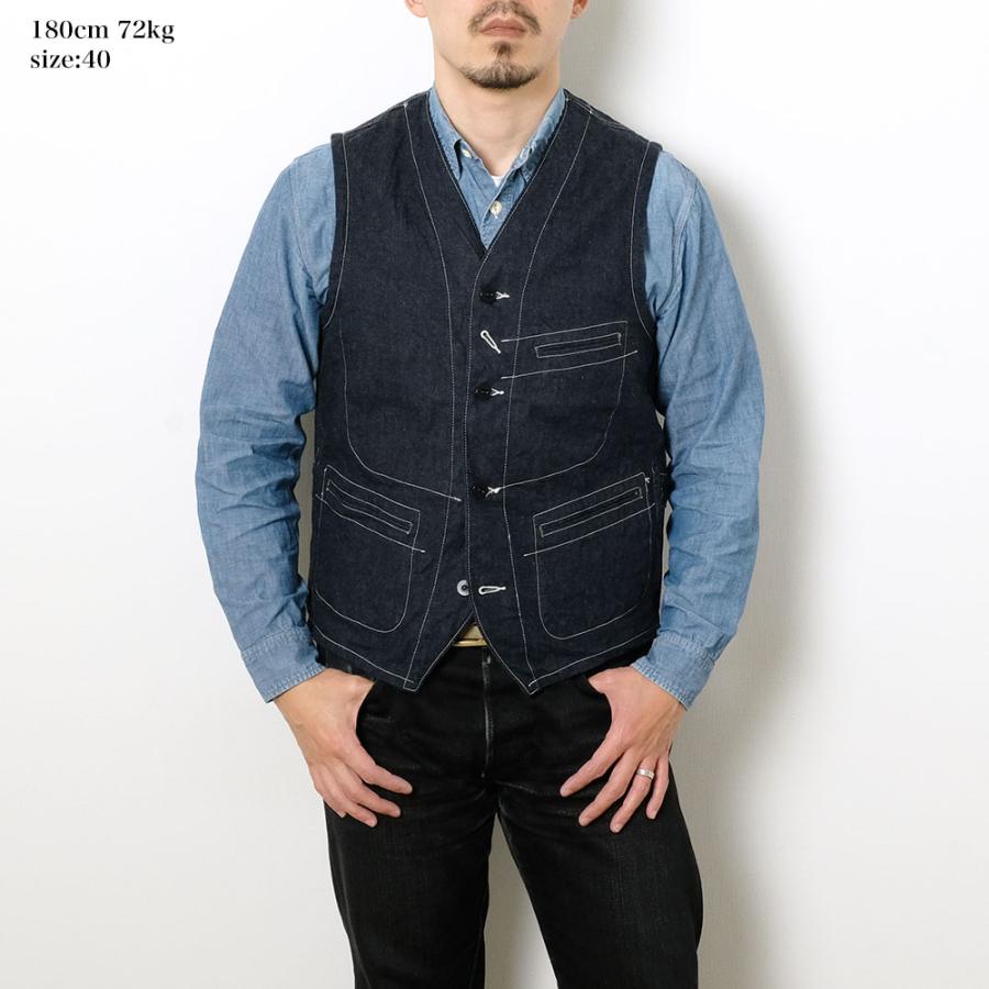 SUGAR CANE シュガーケーン SC15702 11oz ブルーデニム ワークベスト