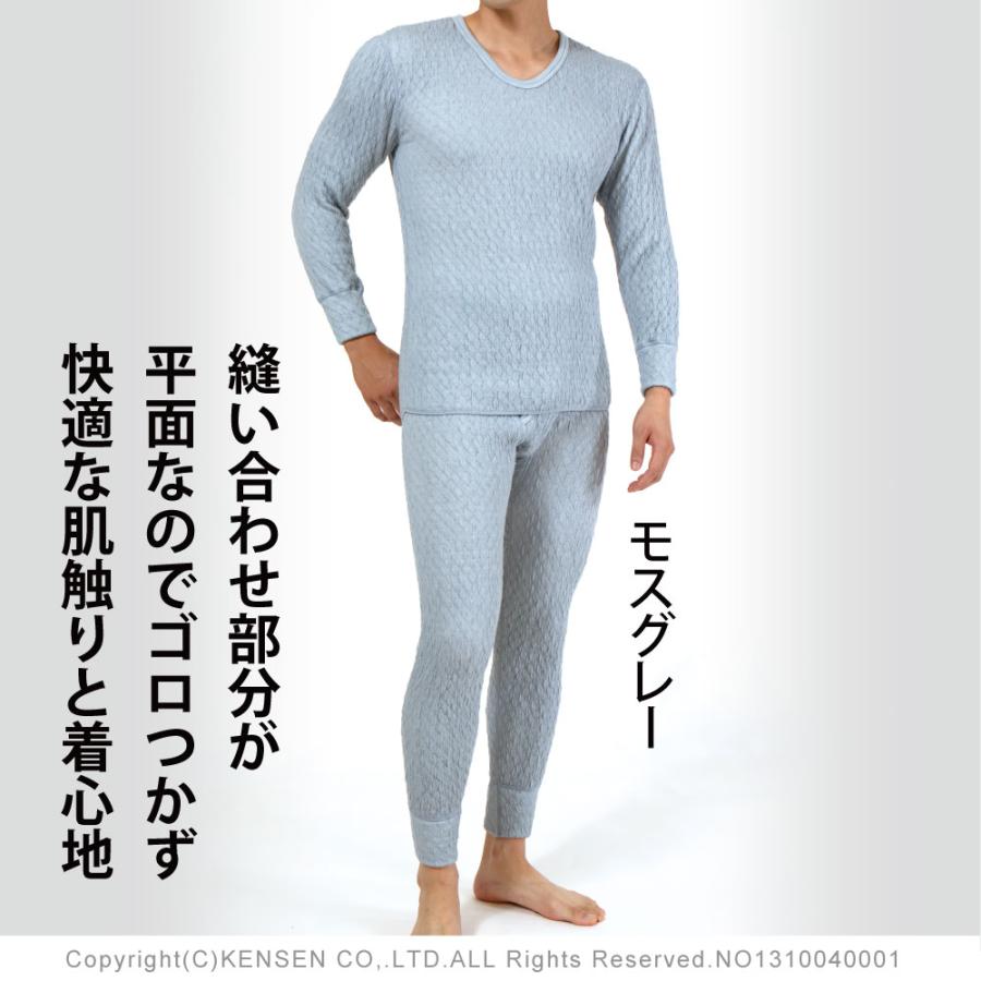 ひだまり [上下別売]ひだまり プレミアムウェーブ 紳士用 長袖 U首