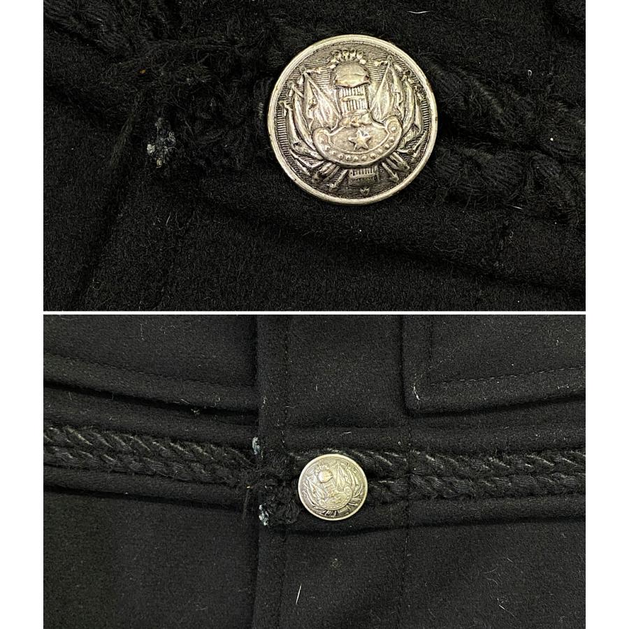 バルマン ナポレオンコート ブラック メンズ SIZE 46 BALMAIN 中古