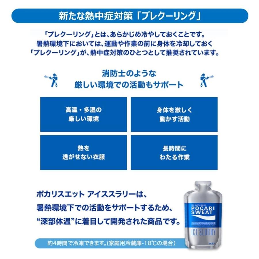 大塚製薬 ポカリスエット アイススラリー 6袋 100g パウチ 熱中症対策