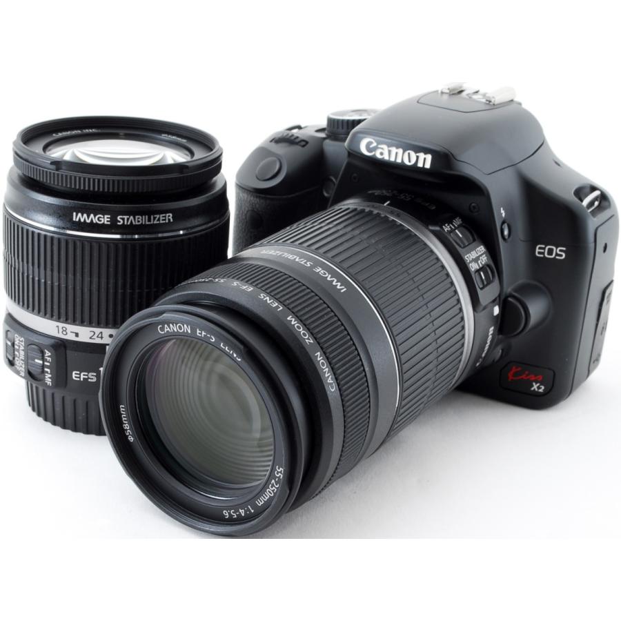 EOS Kiss X2 キヤノン デジタル一眼 CANON ダブルズームキット 中古
