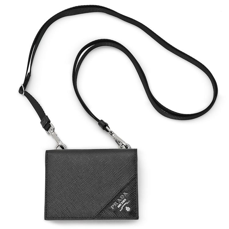 PRADA（プラダ） 財布 サフィアーノレザー カードケース ネック
