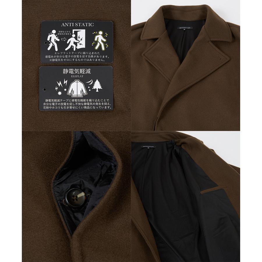 improves（インプローブス） ウールライク メルトン チェスターコート