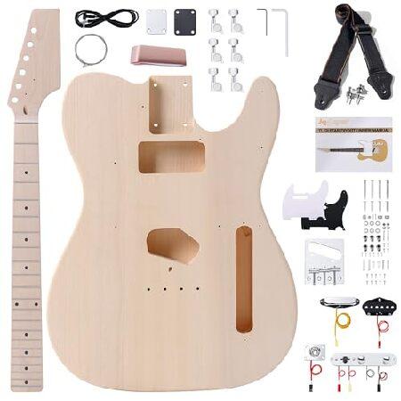 並行輸入品】 Leo Jaymz DIY TLスタイルエレキギターキット バスウッド