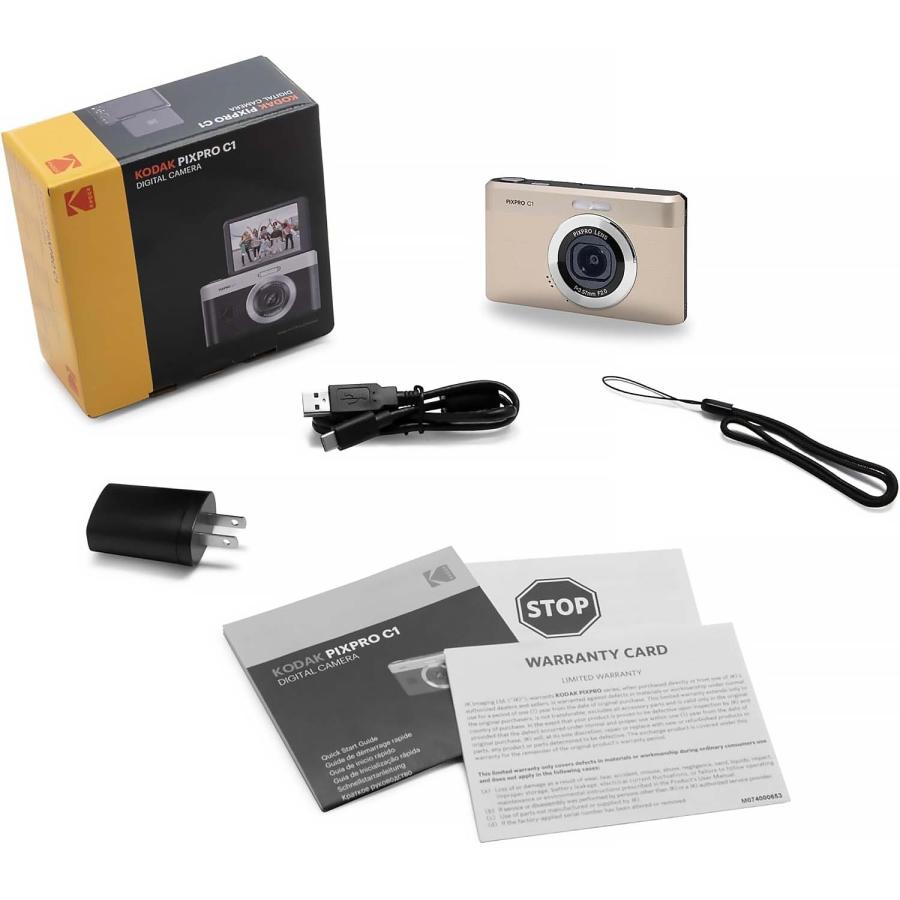 KODAK PIXPRO C1 コンパクトデジタルカメラ| 13MP BSI CMOS 4倍ズーム