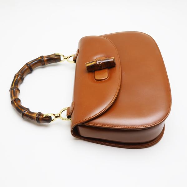 GUCCI（グッチ） 中古品 バンブー ハンドバッグ ショルダー ブラウン