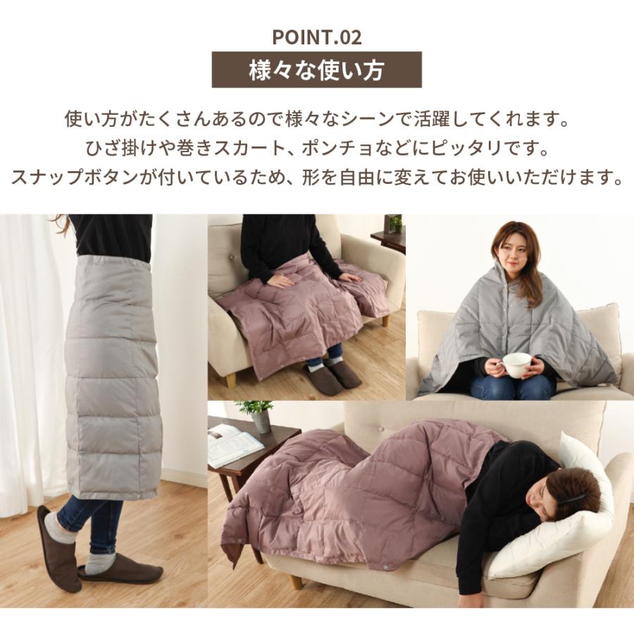 丸八真綿 ふとん屋さんがつくる ダウンマルチケット 70％ 70×130cm