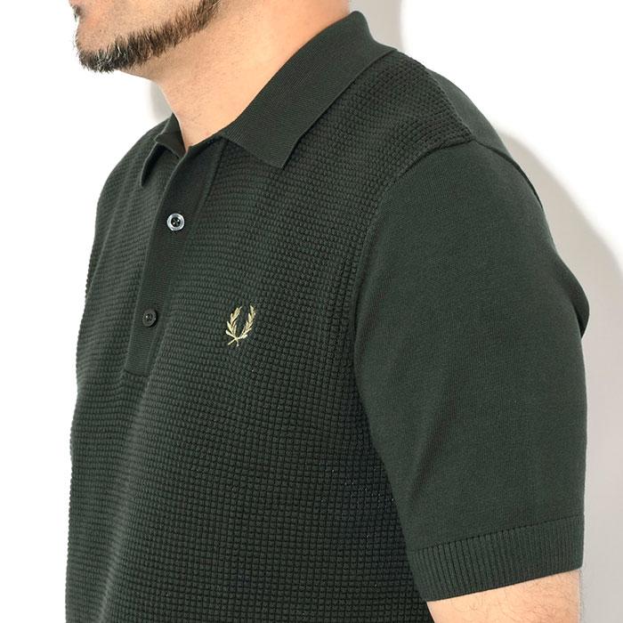 FRED PERRY（フレッドペリー） ポロシャツ 半袖 メンズ ワッフル