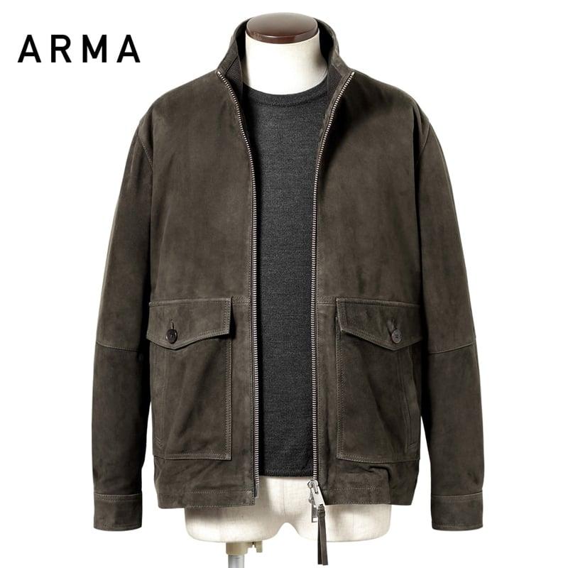 アルマ ARMA ／ ゴートスエードスタンドカラーブルゾン「ARTIK