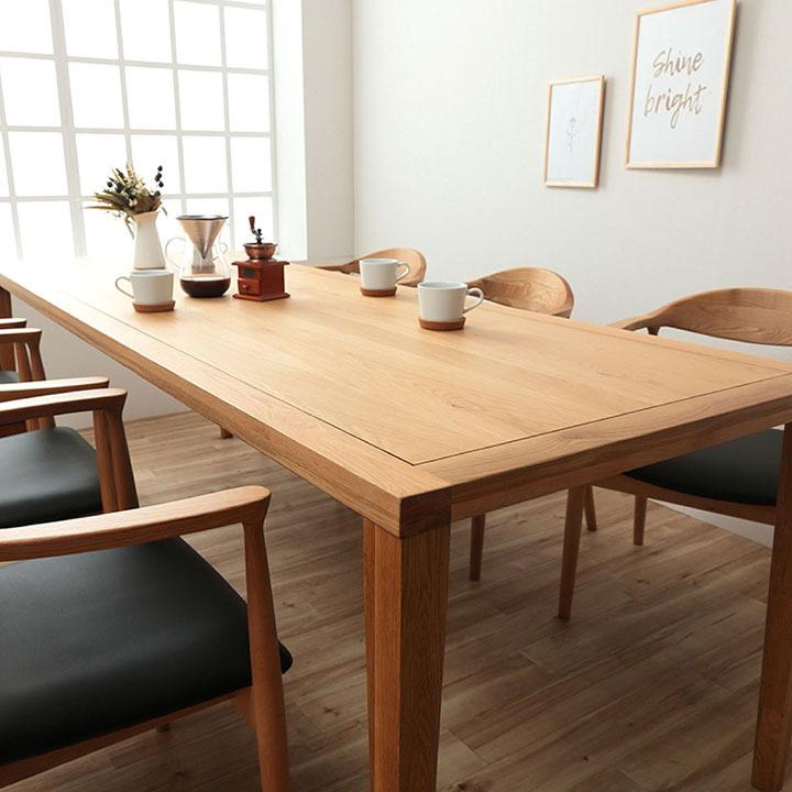 サンコウ ダイニングテーブル 8人掛 脚が選べる クリスタ 80×215cm