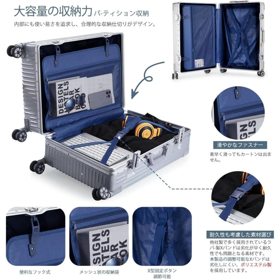 RoamRover スーツケース アルミフレーム 機内持ち込み キャリーケース
