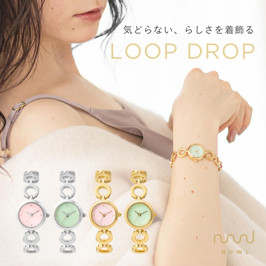 NUWL（ヌール） 腕時計 レディース 大人可愛い ウォッチ チェーン