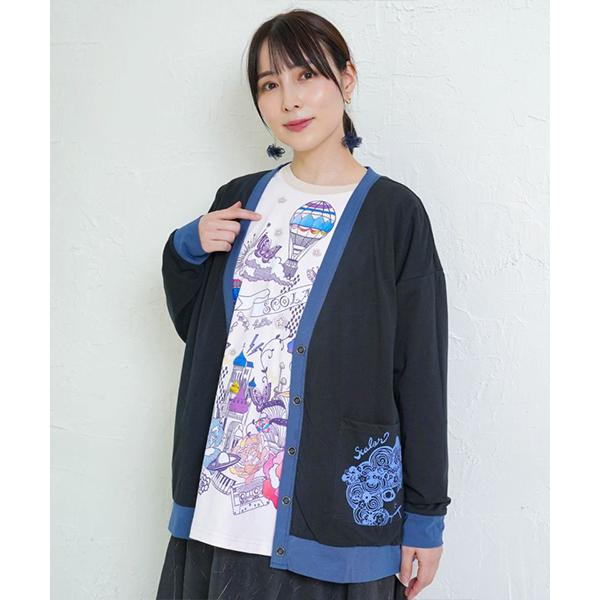 ScoLar（スカラー） レディース トップス カーディガン 長袖 星座柄