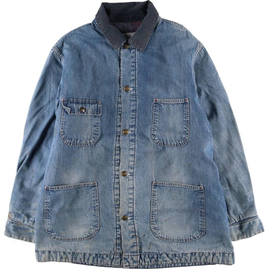 古着 70年代 シアーズ Sears WORK LEISURE デニムカバーオール メンズ