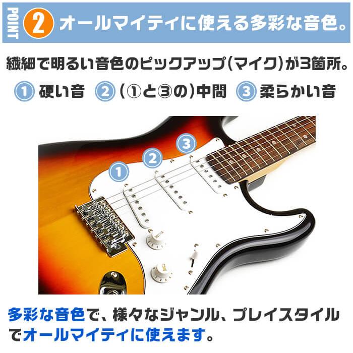 ARIA（アリア） エレキギター 初心者セット Legend LST-Z 入門 (安心12