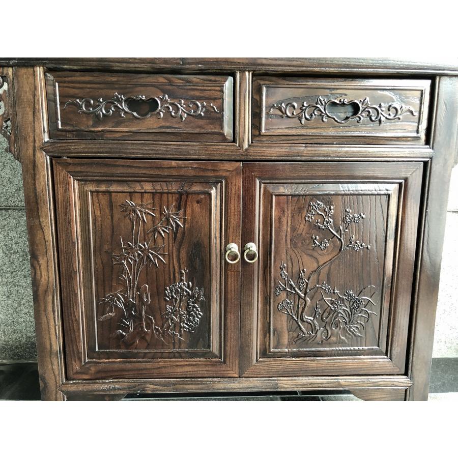 中国家具 アジアン家具 アンティーク調 キャビネット F214 : 実験工房