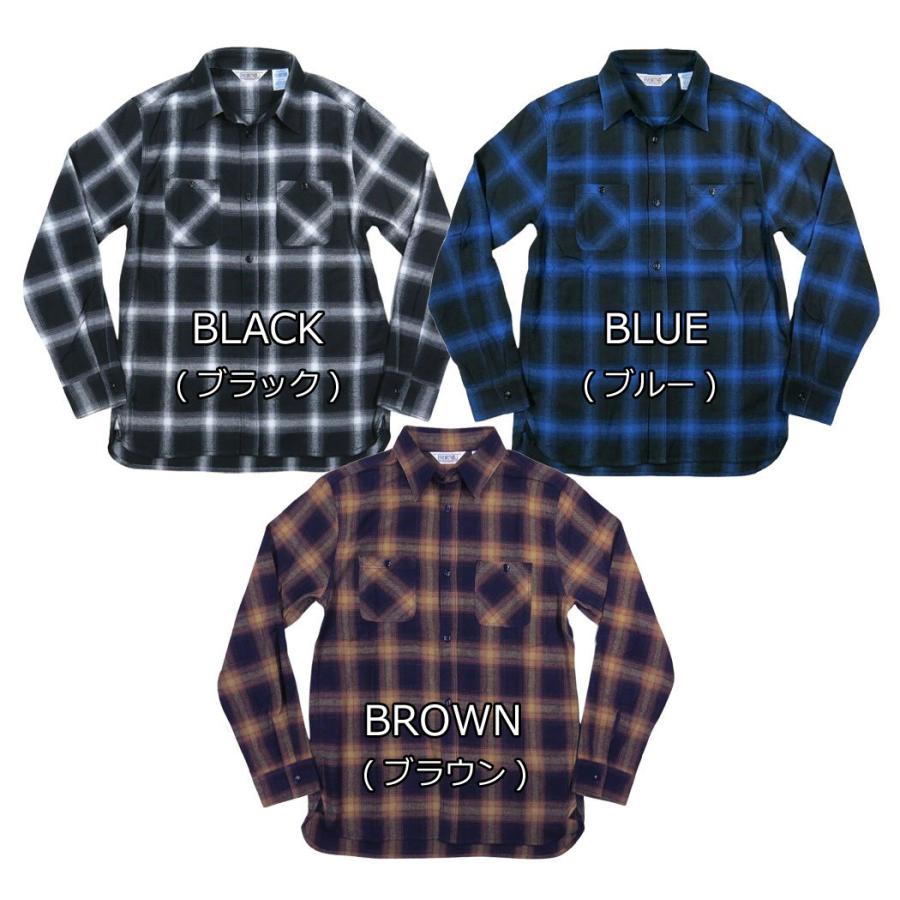 FIVEBROTHER（ファイブブラザー） オンブレチェック マチ付 長袖