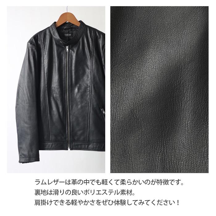 レザージャケット ライダース シングル 革ジャン メンズ 冬 本革