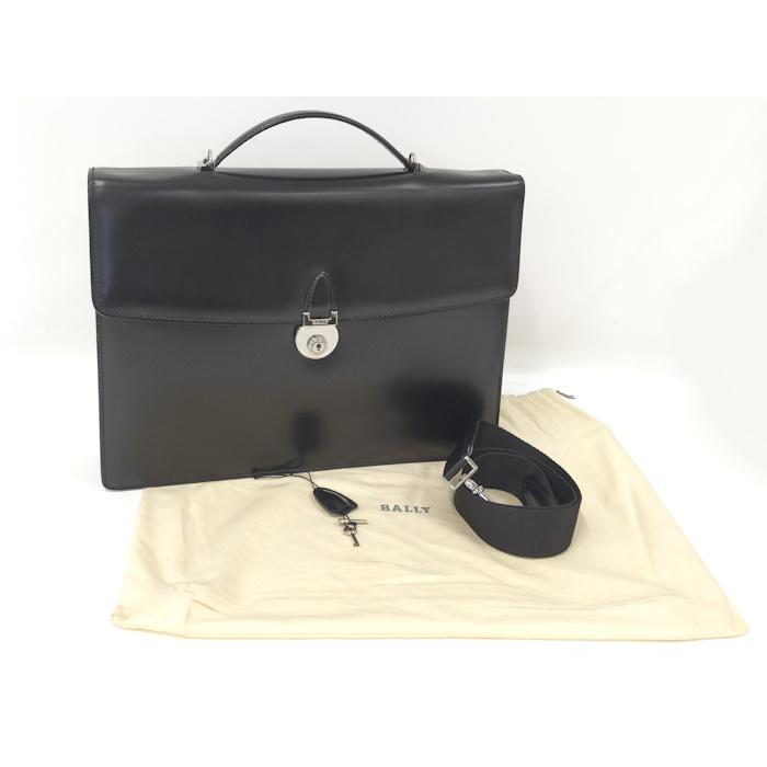 Bally（バリー） BALLY 2WAY ビジネスバッグ レザー ブラック