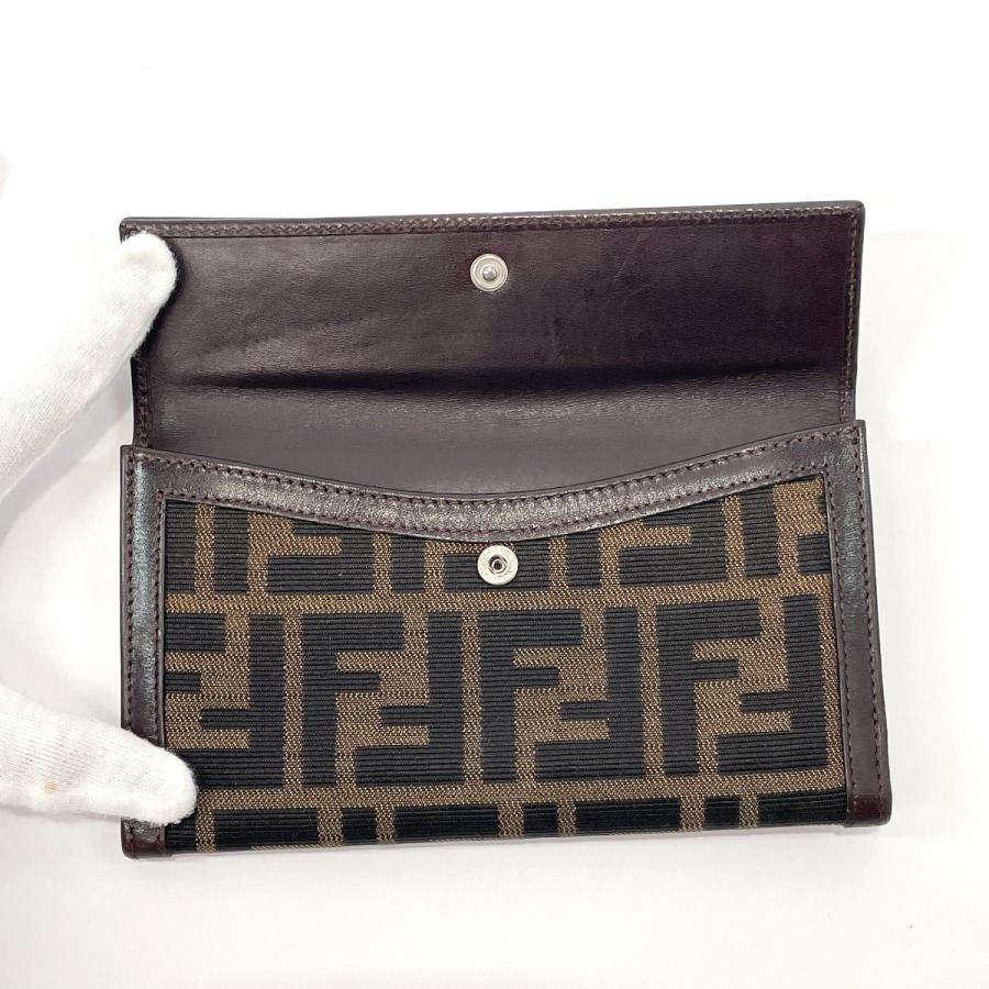 FENDI（フェンディ） 長財布 ウォレット ズッカ キャンバス/レザー