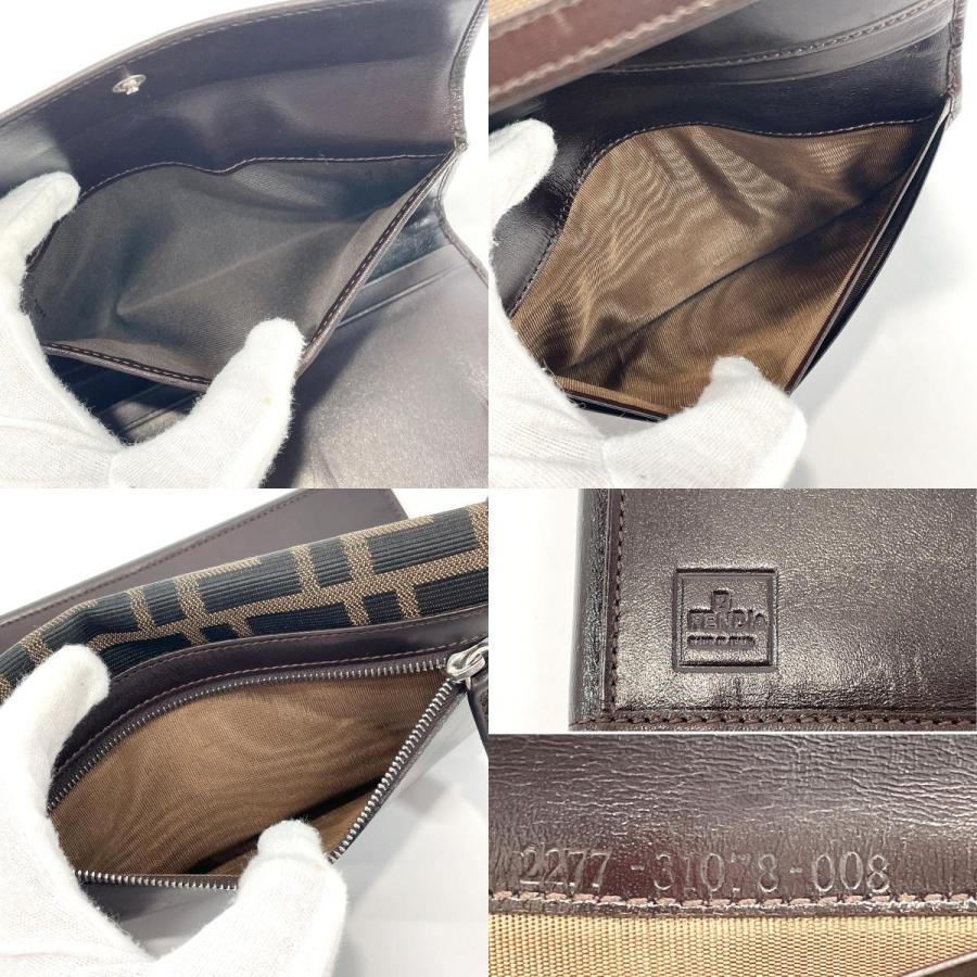 FENDI（フェンディ） 長財布 ウォレット ズッカ キャンバス/レザー