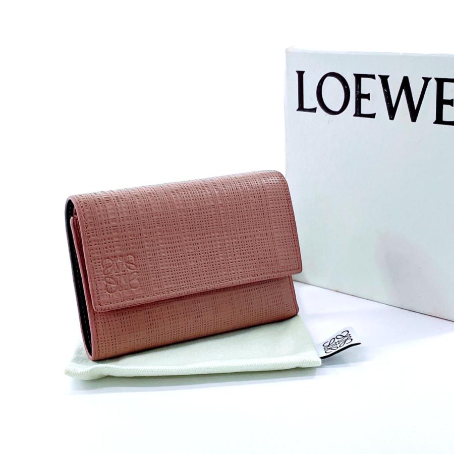 LOEWE（ロエベ） OEWE 三つ折り財布 コンパクトウォレット リネン