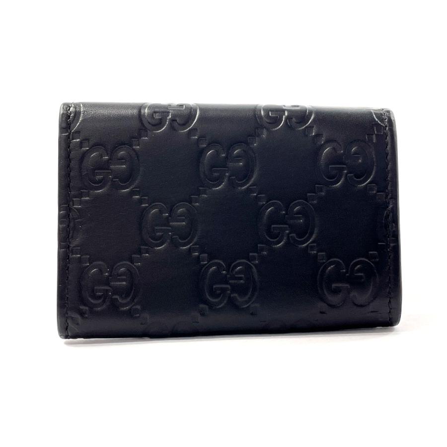 GUCCI（グッチ） キーケース 6連 シマレザー 138093 鍵 ブラック