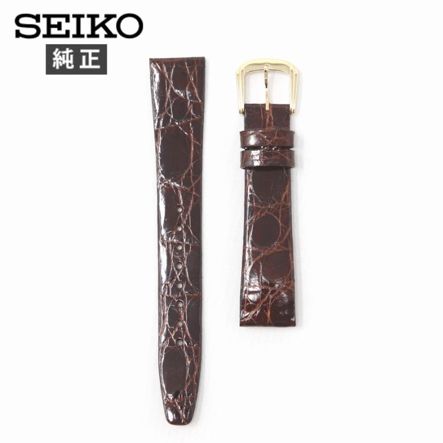 SEIKO（セイコー） 17mm 純正 バンド ベルト ワニサイド 腕時計 交換