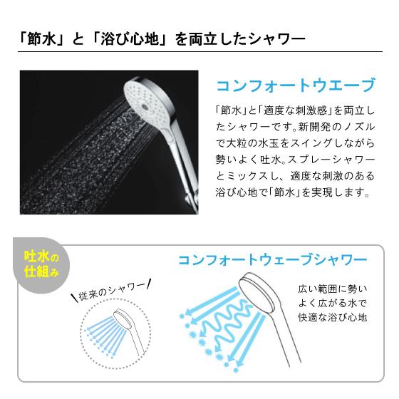 TOTO 壁付サーモスタット混合栓 サーモシャワー コンフォートウェーブ